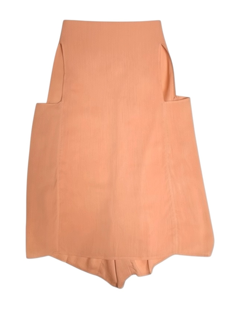 See by Chloe ༻ Pussy Bow Silk Crepe Crepon Sleeveless Top ༻Coral Pink Orange ༻ 6 - Picture 5 of 16